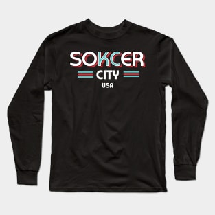 Kansas City Soccer City USA Current Black Long Sleeve T-Shirt